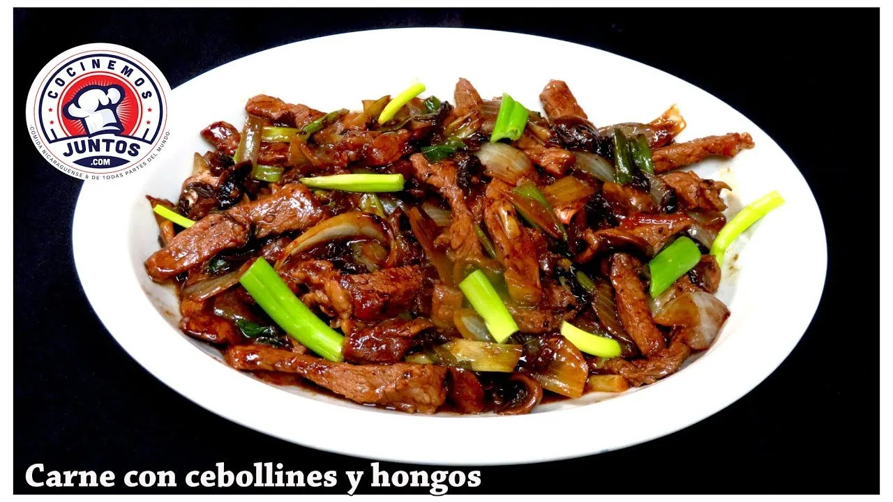 Descubre cómo preparar una deliciosa carne asada en tiras con hongos al estilo de la gastronomía china