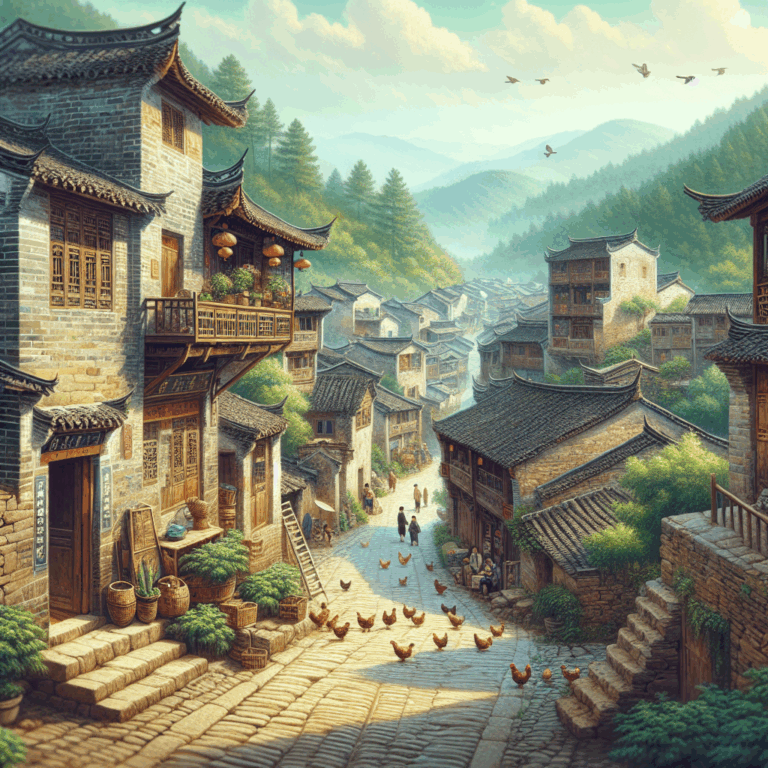 Aldea Cuandixia cerca de Beijing