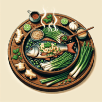 Descubre la Auténtica Gastronomía China: Receta de Pescado al Vapor con Jengibre y Cebolla Verde