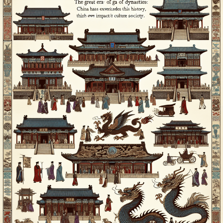 La Gran Época de las Dinastías: China ha experimentado muchas dinastías a lo largo de su historia cada una con su propio impacto en la cultura y la sociedad.