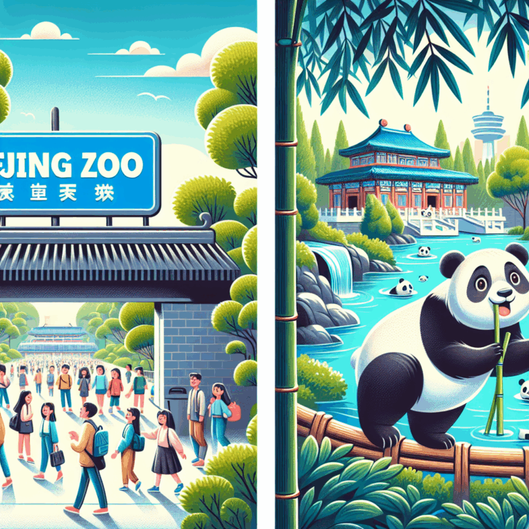 Zoológico de Beijing y recinto de los pandas